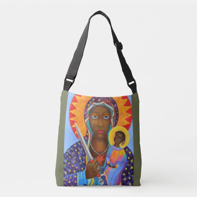 Erzulie Dantor Black Madonna Voodoo Lwa Axelväska (Framsida)