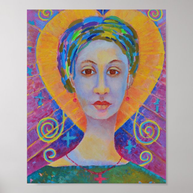 Erzulie Freda voodoo Orleans Dantor Wudu art Poster (Framsidan)
