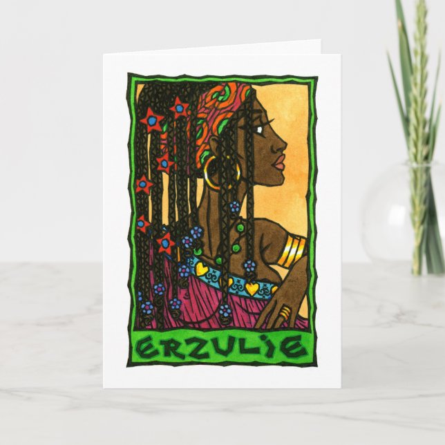Erzulie Greeting Card Kort (Framsida)