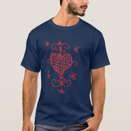 Erzulie Red Heart Veve Voodoo Hoodoo Kärlek Sigil Tee Shirt