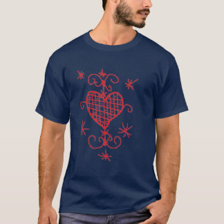 Erzulie Red Heart Veve Voodoo Hoodoo Kärlek Sigil Tröja