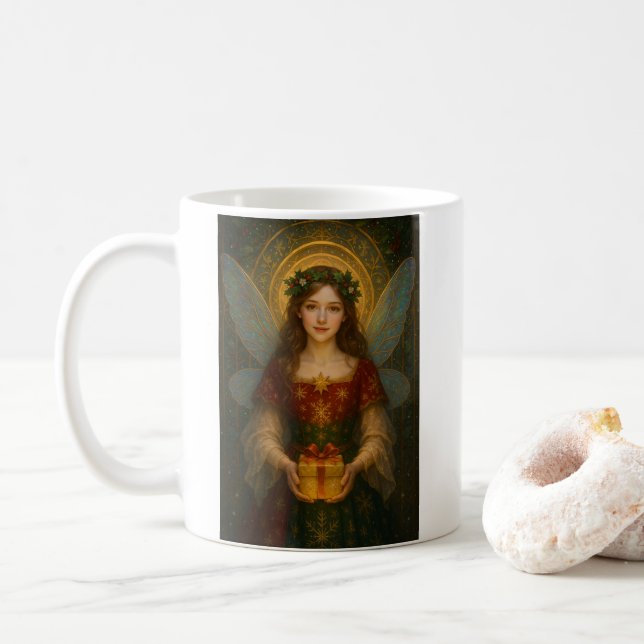 ES001_Enchanting Fairy - Christmas Edition #1 Kaffemugg (Med munk)