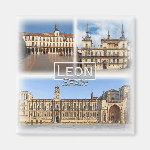 ES0131 Europa, Spanien, Leon, Fridge Magnet