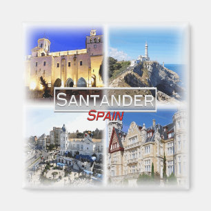 ES0142 Europa, Spanien, Santander, Fridge Magnet