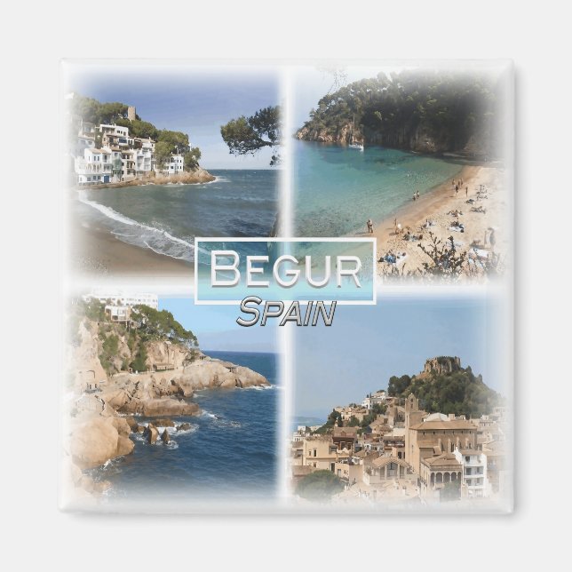 ES0147 Europe, Spanien, Begur, Fridge Magnet (Framsidan)