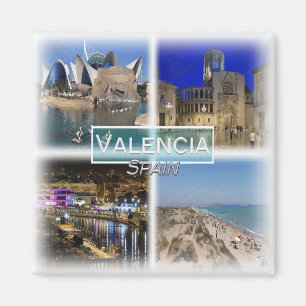 ES0152 Europa, Spanien, Valencia, Fridge Magnet