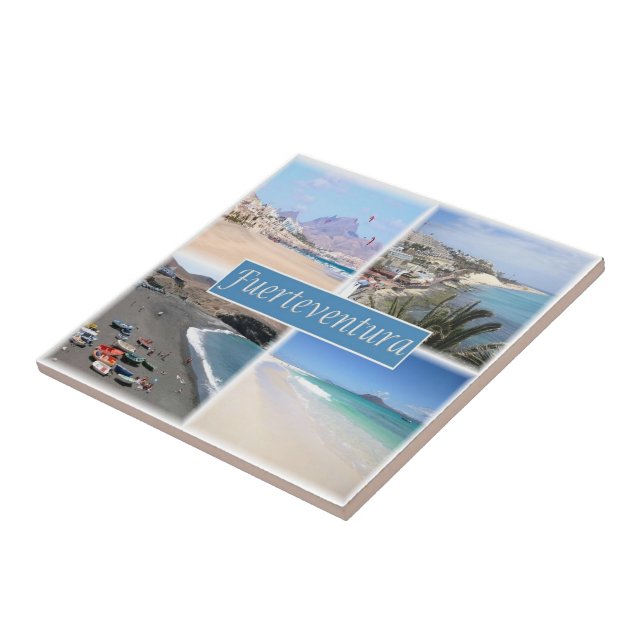 ES102 FUERTEVENTURA, Kanarieöarna Kakelplatta (Sidan)