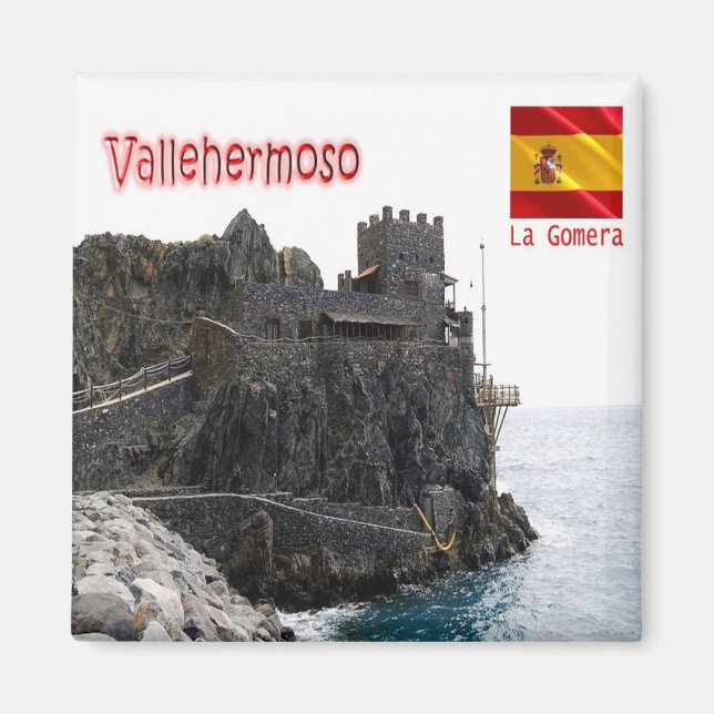 ES151 LA GOMERA Vallehermoso, Castillo del Mar Magnet (Framsidan)