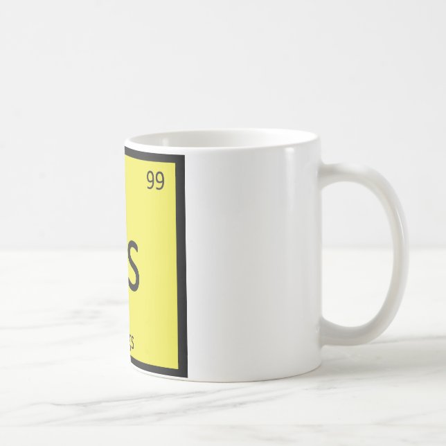 Es - Ägg Kemi Periodiska Systemet Symbol Kaffemugg (Höger)