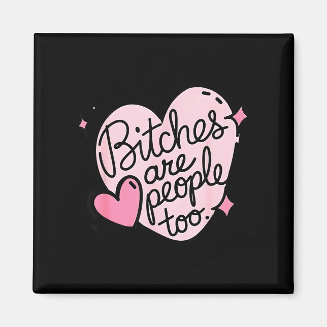 Es Are People Too Funny Humor Quote  Magnet (Framsidan)