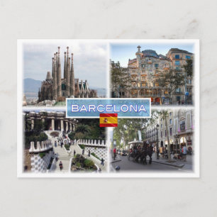 ES Barcelona - Sagrada Familia - Casa Batllo Vykort