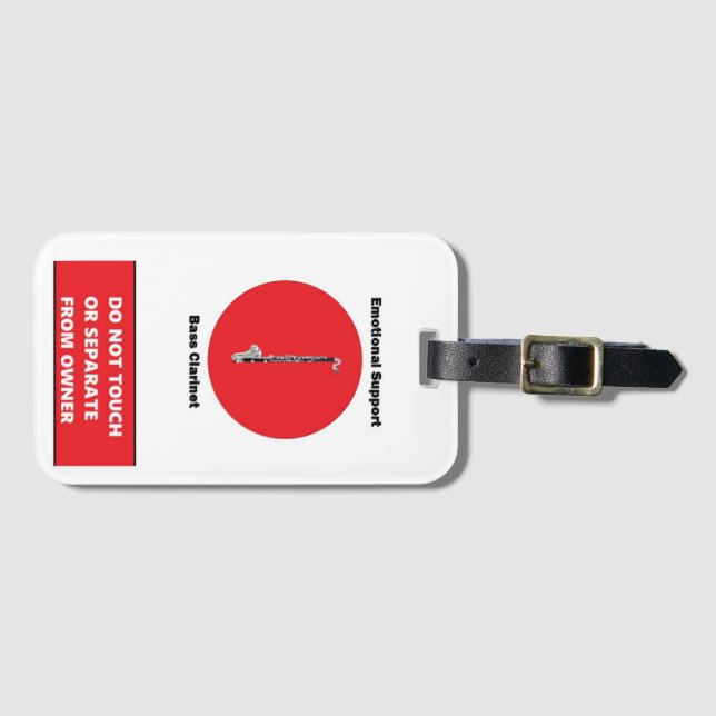 ES Bass Clarinet Märkre Bagagebricka (Framsida horisontal)