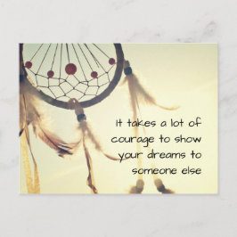 Es braucht viel Mut Vykort