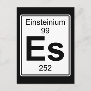 Es - Einsteinium Vykort