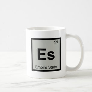 Es - Empire State New York Kemisymbol Kaffemugg