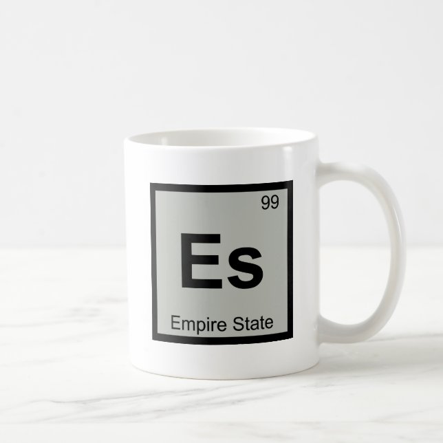 Es - Empire State New York Kemisymbol Kaffemugg (Höger)