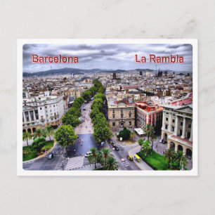 ES Europe - Spanien - Barcelona la Rambla - Vykort