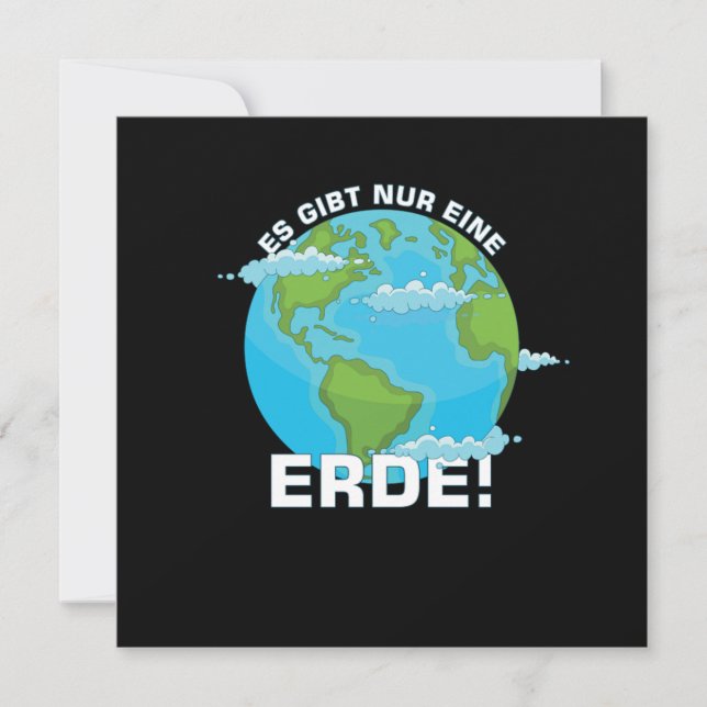 Es Gibt Nur Eine Erde Klimaschutz Umweltschutz Nat Inbjudningar (Framsida)