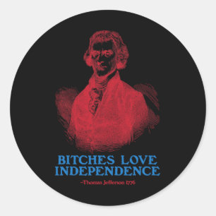 Es Kärlek Independence Founding fathers Runt Klistermärke