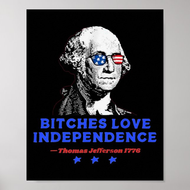 Es Kärlek Independence Funny Founding fathers 4:e  Poster (Framsidan)