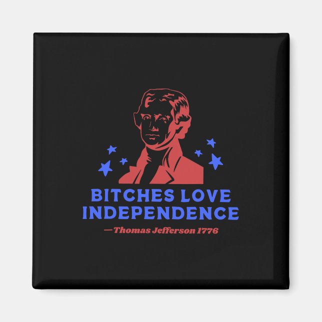 Es Kärlek Independence Lung 4:e juli Thomas Jeff Magnet (Framsidan)