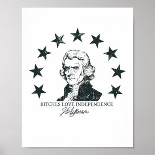 Es Kärlek Independence Lung 4:e juli Thomas Jeff Poster