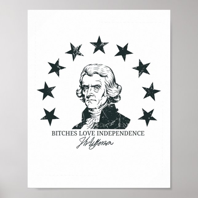 Es Kärlek Independence Lung 4:e juli Thomas Jeff Poster (Framsidan)