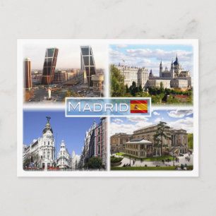 ES Madrid - Puerta de Europa - plaza de Castilla - Vykort