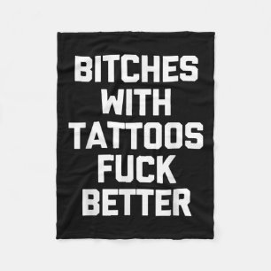 Es med tatueringar för bättre Tattoo Älskare Tat Fleecefilt