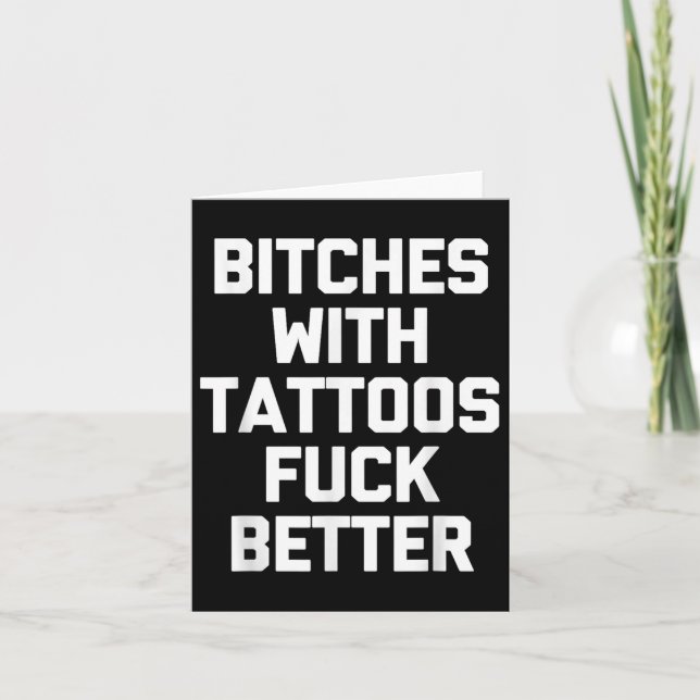 Es med tatueringar för bättre Tattoo Älskare Tat Kort (Framsida)
