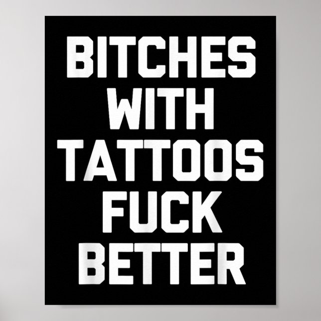 Es med tatueringar för bättre Tattoo Älskare Tat Poster (Framsidan)