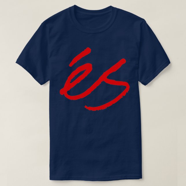 ES Skateboarding in Red T Shirt (Design framsida)