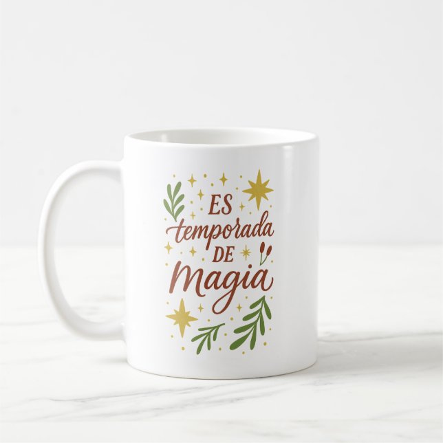 Es Temporada de Magia ✨ | Festive Botanical Kaffemugg (Vänster)