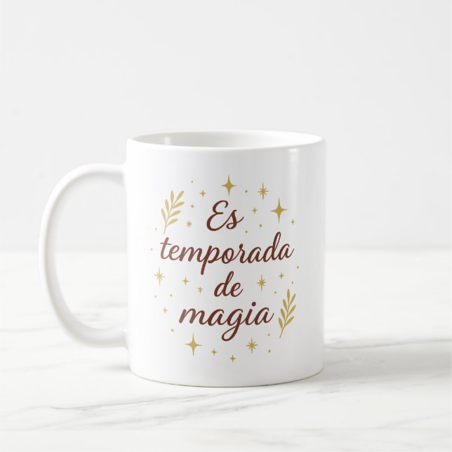 Es Temporada de Magia ✨ | Festive Christmas  Kaffemugg (Vänster)