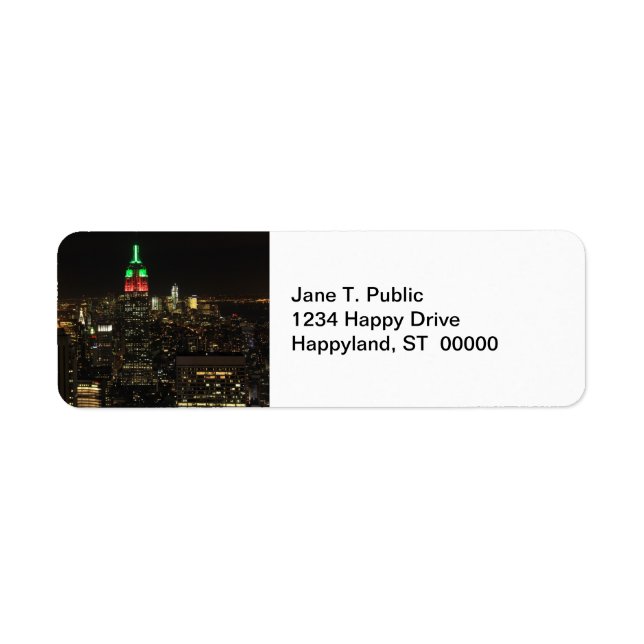 ESB Jul Färg på natten 01 Returadress Etikett (Framsidan)