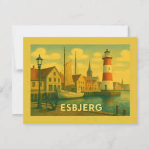 Esbjerg Man möter havet Vykort