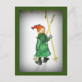 Esbjorn på Skidor - Esbjorn Auf Skiern Vykort