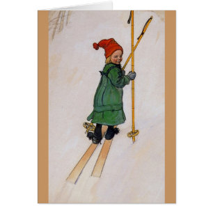 Esbjorn på Skis 1905 Hälsningskort