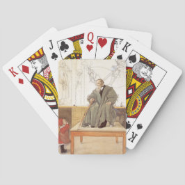 Esborjn och hennes farfar (flicka och farfar) casinokort