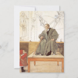 Esborjn och hennes farfar (flicka och farfar) kort