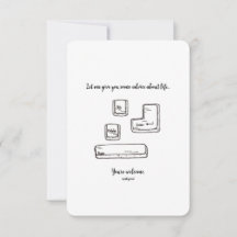 Esc, Delete, Enter, blanksteg - vanligt kort