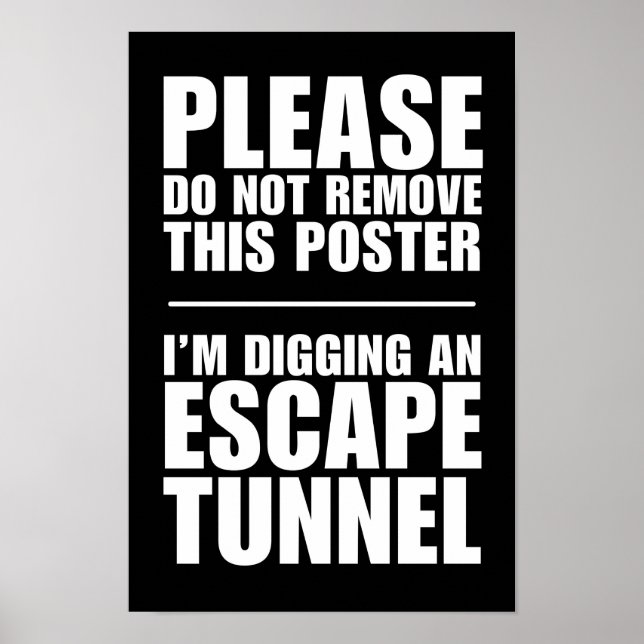 Esc-tunnel - Ta inte bort den här Poster (Framsidan)
