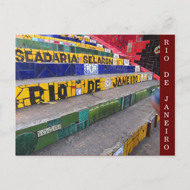 escadaria selarón rio vykort (Framsida)