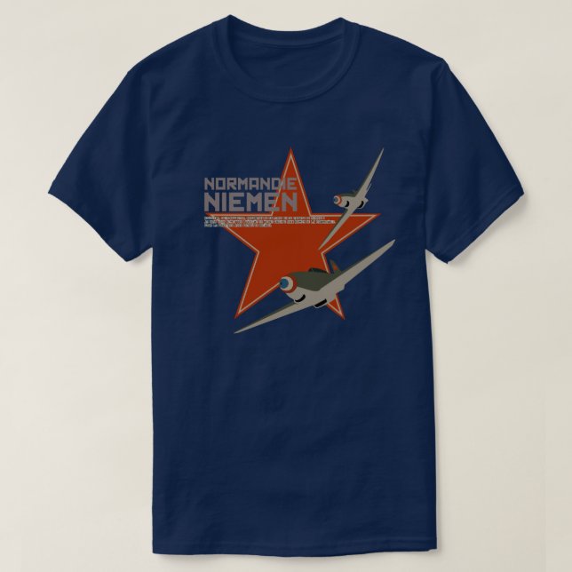 Escadron de Chasse 2/30 Normandie-Niemen T Shirt (Design framsida)