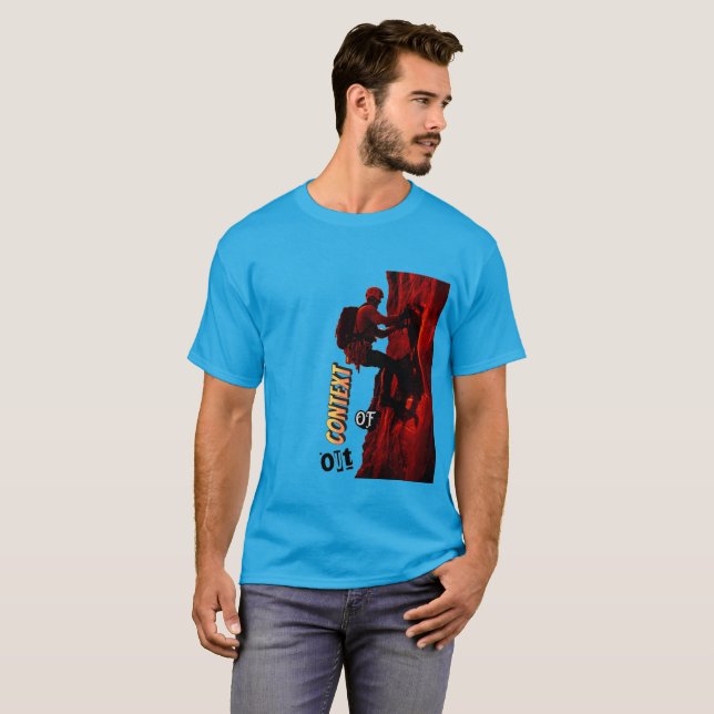 Escalador rojo fuera de contexto t shirt (Hel framsida)