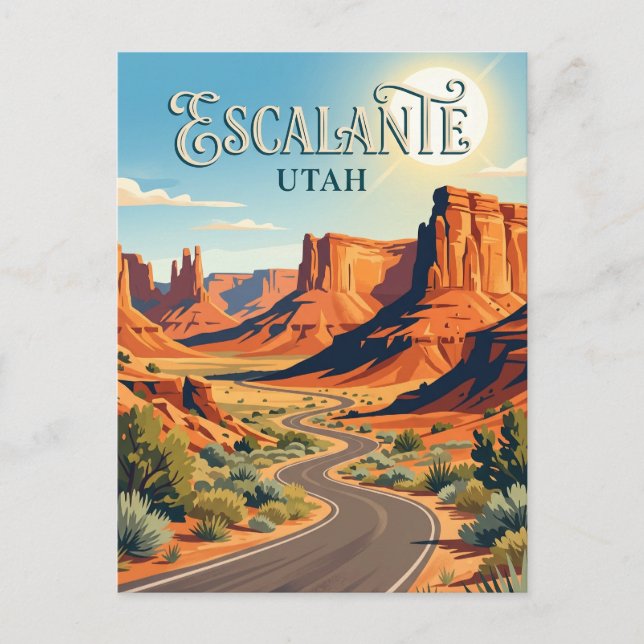 Escalante USA Vykort (Framsida)