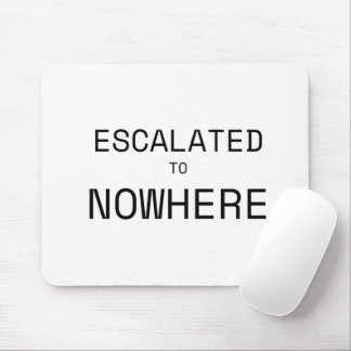 Escalated to Nowhere Typografiskt kontor musmattor