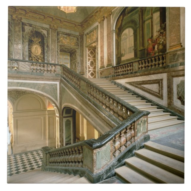 Escalieren de la Reine (drottning trappuppgång) Kakelplatta (Framsidan)