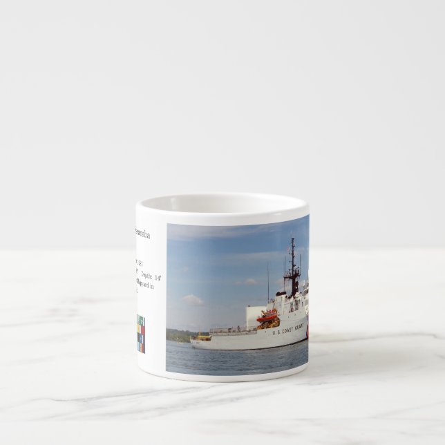 Escanaba informationsmörgås espressomugg (Framsidan)