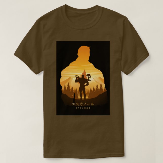 Escanor Seven Deadly Sins 1 T Shirt (Design framsida)